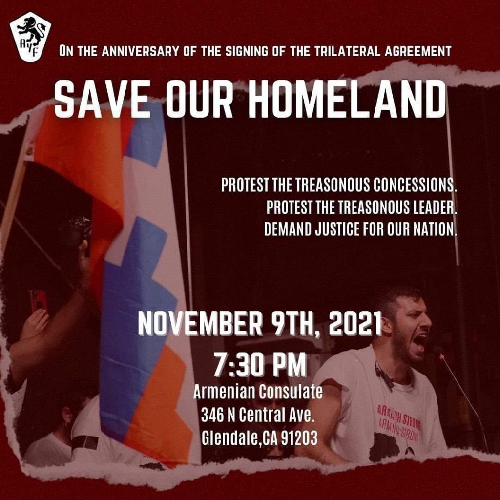 Protest Against Treasonous Concessions to be held on November 9th in Los Angeles