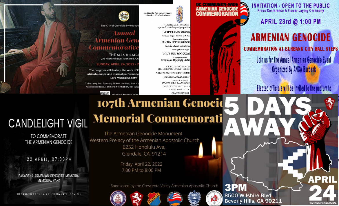 Armenian Genocide Events 2022