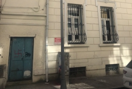 Armenian school gate in Istanbul vandalized with swastika