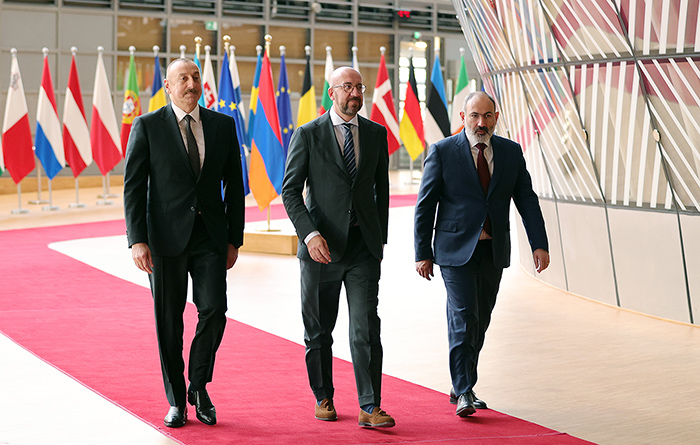 Pashinyan Meets Aliyev and Michel in Brussels