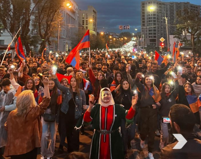 Tens of Thousands of Demonstrators Flood Streets Once Again Demanding Pashinyan’s Removal