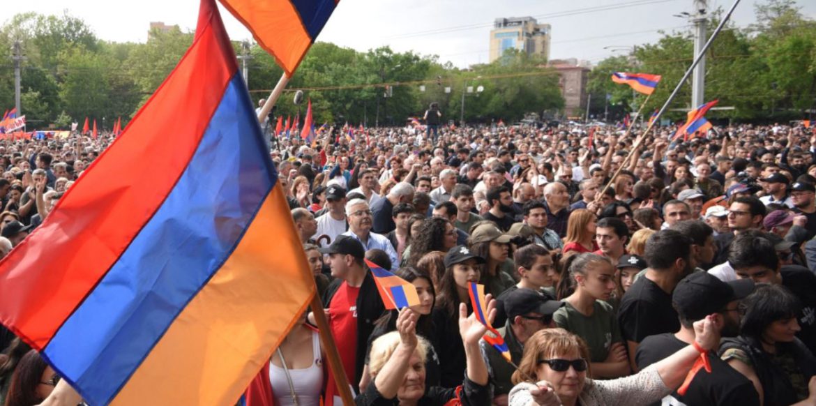 Demonstrators Clash With Police As Anti-Government Protests Continue In Armenia