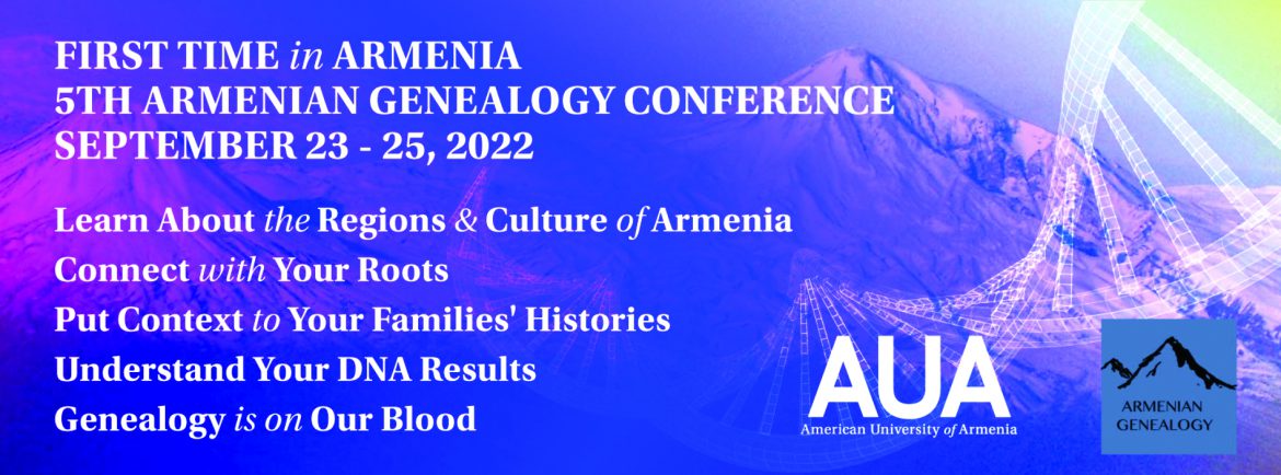 AUA to Co-host 5th Armenian Genealogy Conference in September