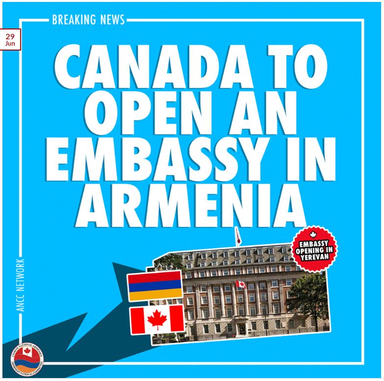 Canada to Open an Embassy in Armenia