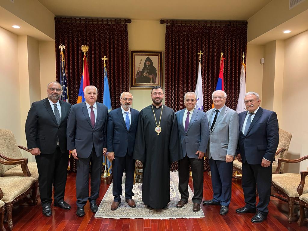 Official ARF Delegation Meets with Prelacy and Hamazkayin