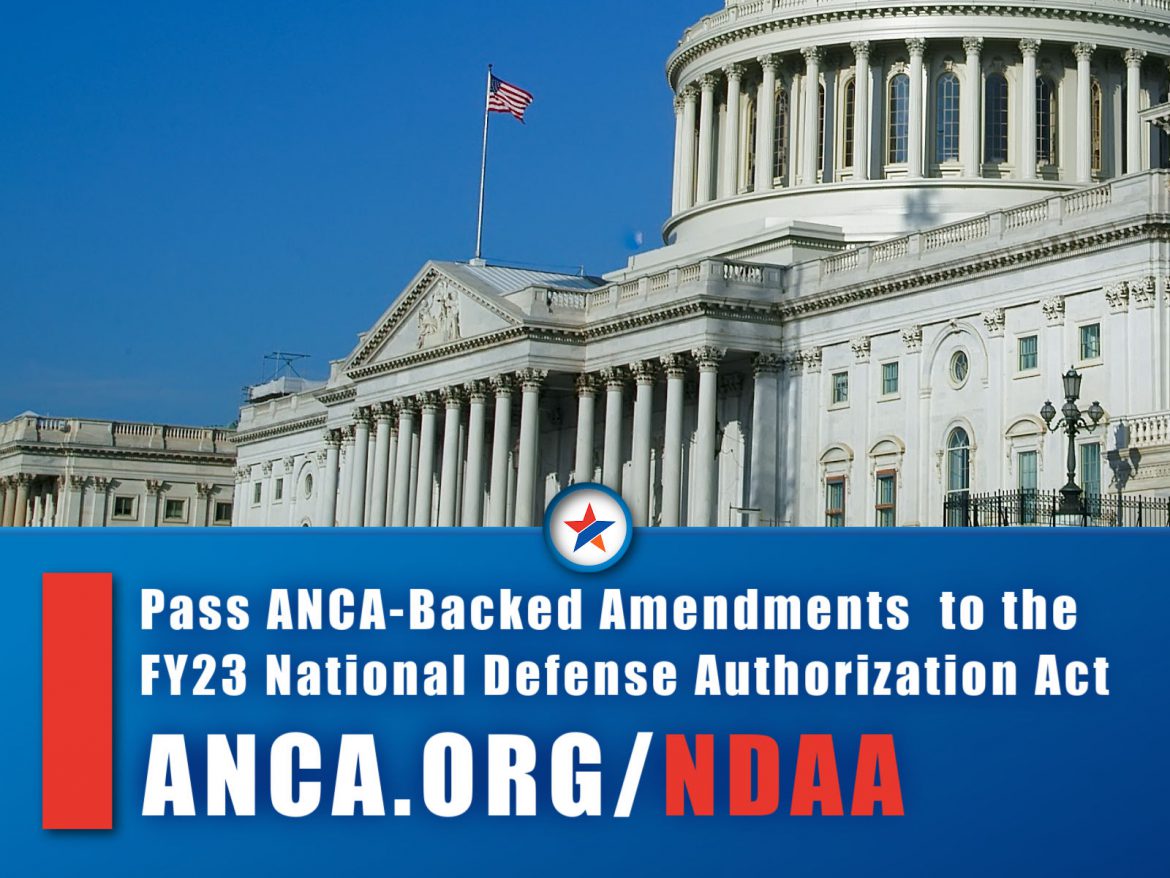 ANCA Backs NDAA Amendments Promoting Artsakh’s Survival, Armenia’s Security