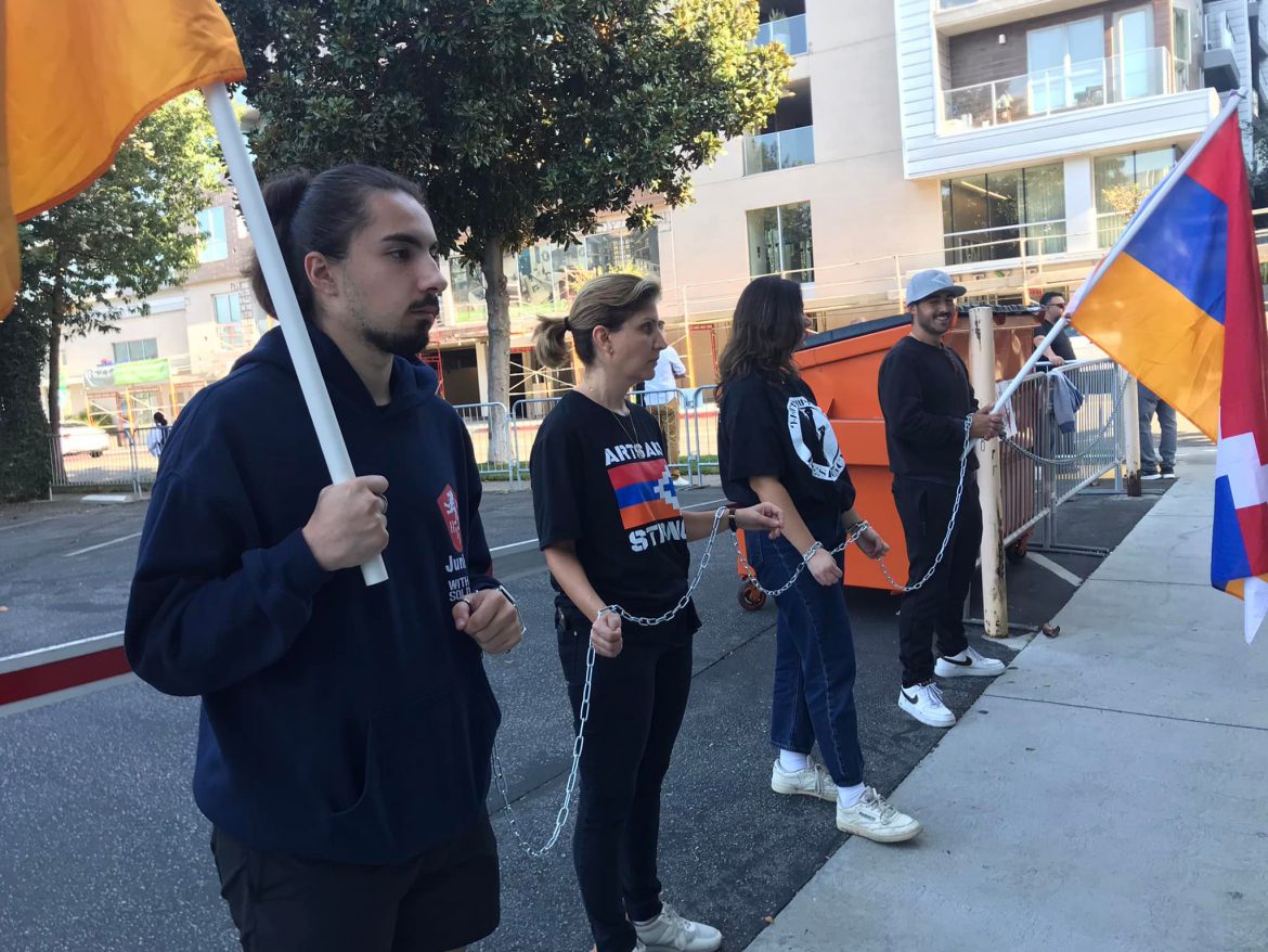 Protest and Sit-in at Armenian Consulate in Los Angeles