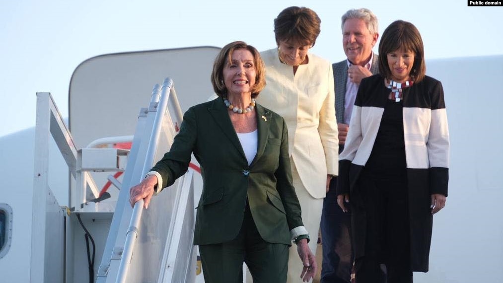 U.S. House Speaker Nancy Pelosi Arrives In Armenian Capital