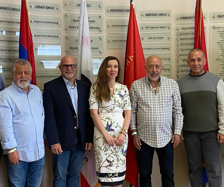 Chief Counsel for Armenian Prisoners of War Siranush Sahakyan Visits Los Angeles