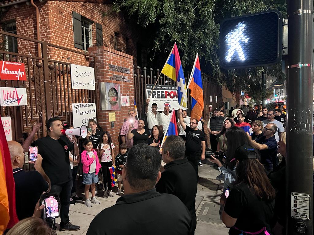 Two Consecutive Days of Demonstrations at Glendale Armenian Consulate
