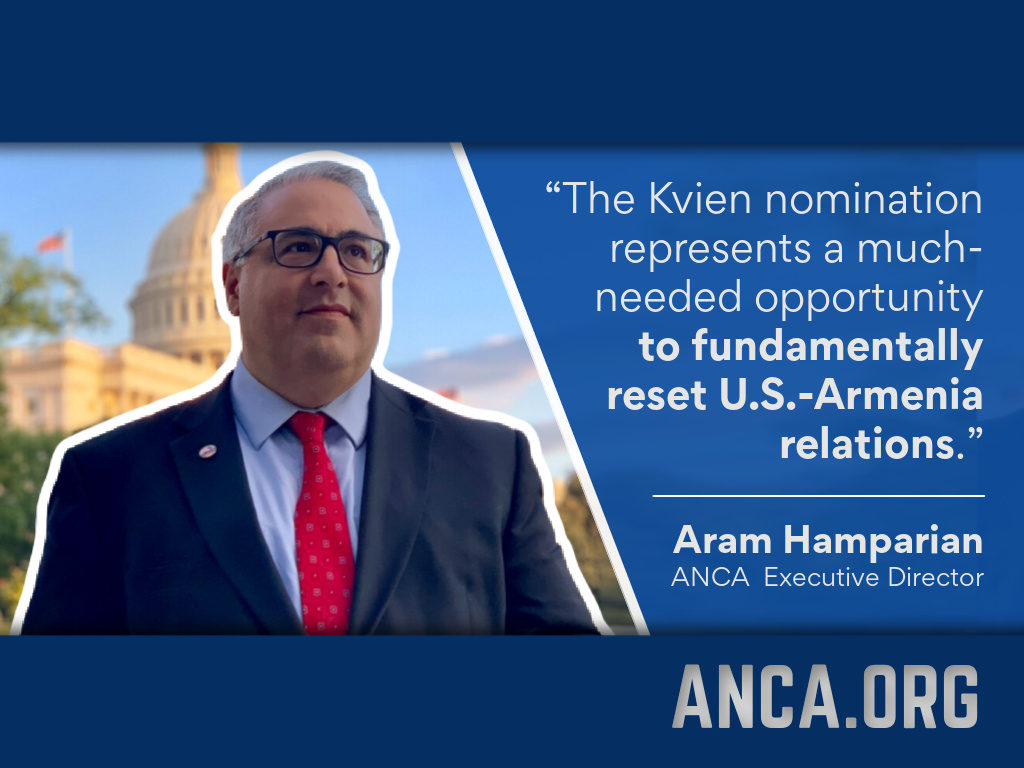 ANCA Calls for Close Senate Scrutiny of Next U.S. Ambassador to Armenia