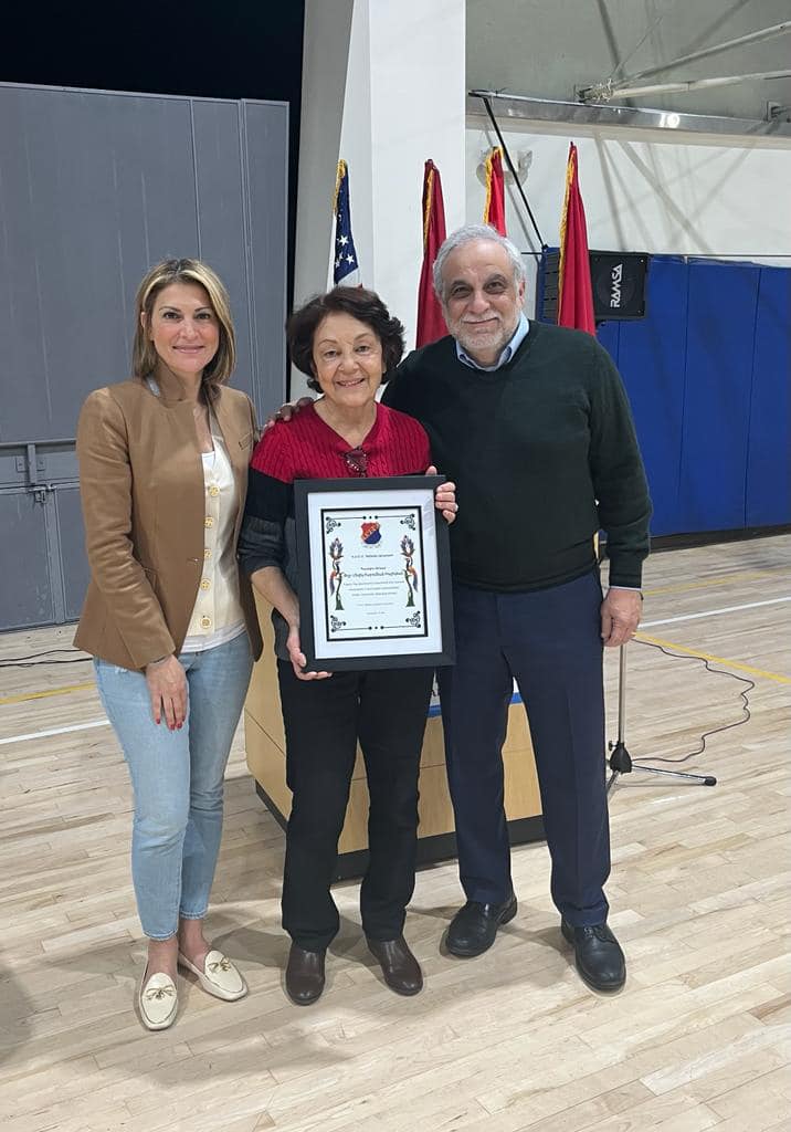Medik Baboumian Khachikian, “Homenetmen Glendale Ararat Honorary Award Member 2022 Recipient”