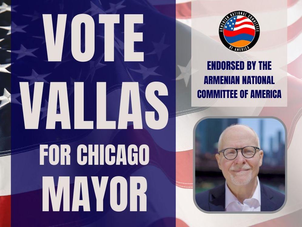 Armenian National Committee of America Endorses Paul Vallas for Chicago Mayor