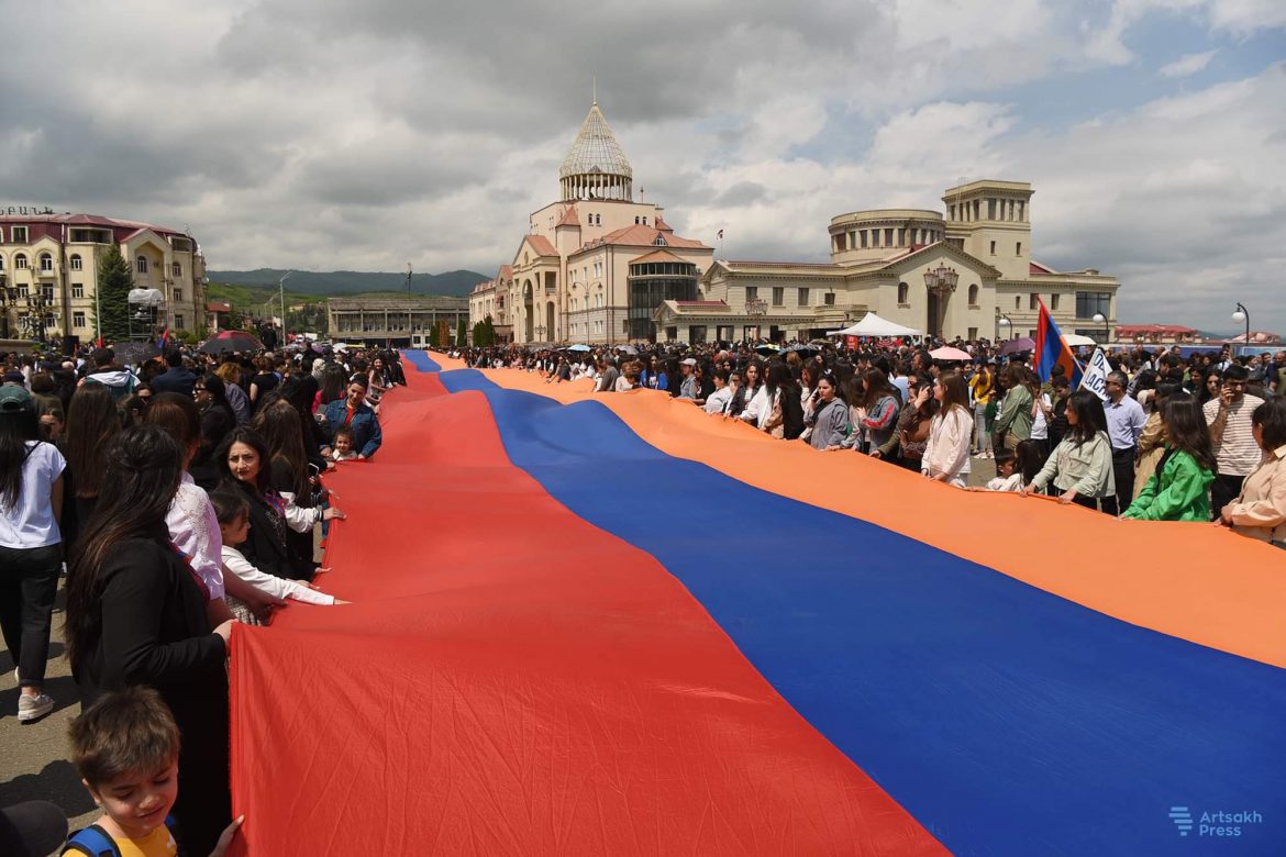 ”No to Ethnic Cleansing” Rally Held in Stepanakert