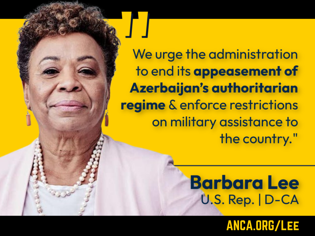 Rep. Barbara Lee Leads Congressional Call on Biden Administration to End Military Aid to Azerbaijan