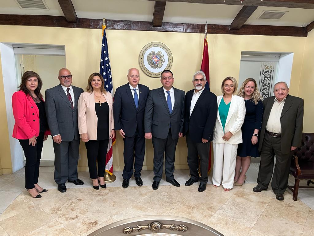 ARF Western U.S.A. and Representatives of Sister Organizations Meet with New Consul General of Armenia