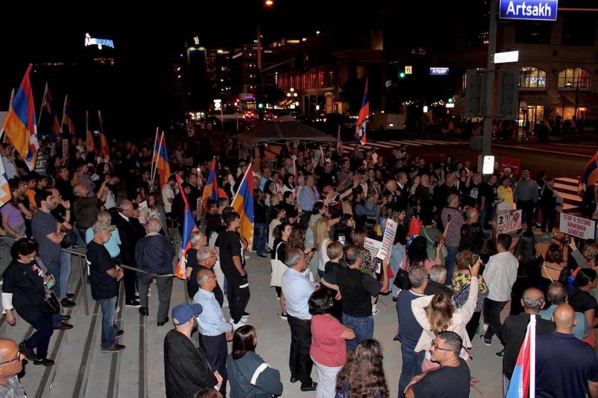 Armenian Americans and Supporters Unite on Artsakh Street in Glendale to Support Self-Determination