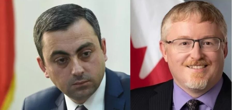 Ishkhan Saghatelyan Met with the Ambassador of Canada to Armenia