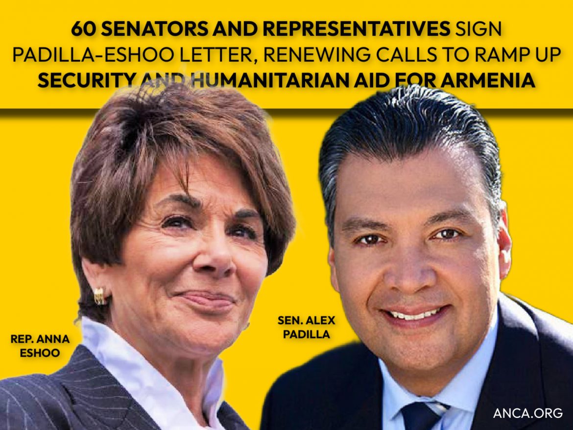 60 US Senators & Representatives Urge Increased Security/Refugee Aid for Armenia