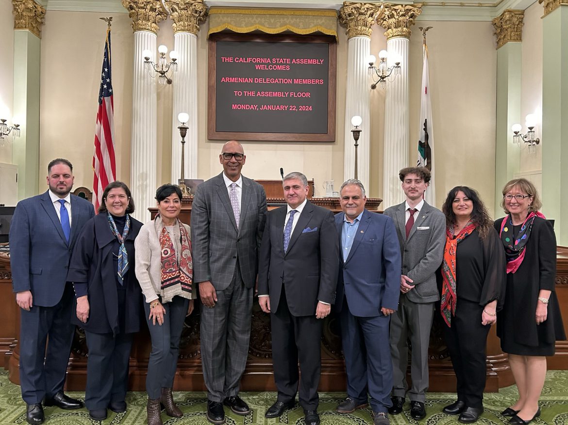 ANCA National and CA Leaders Join Assemblymember Chris Holden and Armenia Parliamentarian Artur Khachatryan at State Capitol Program in Support of Artsakh