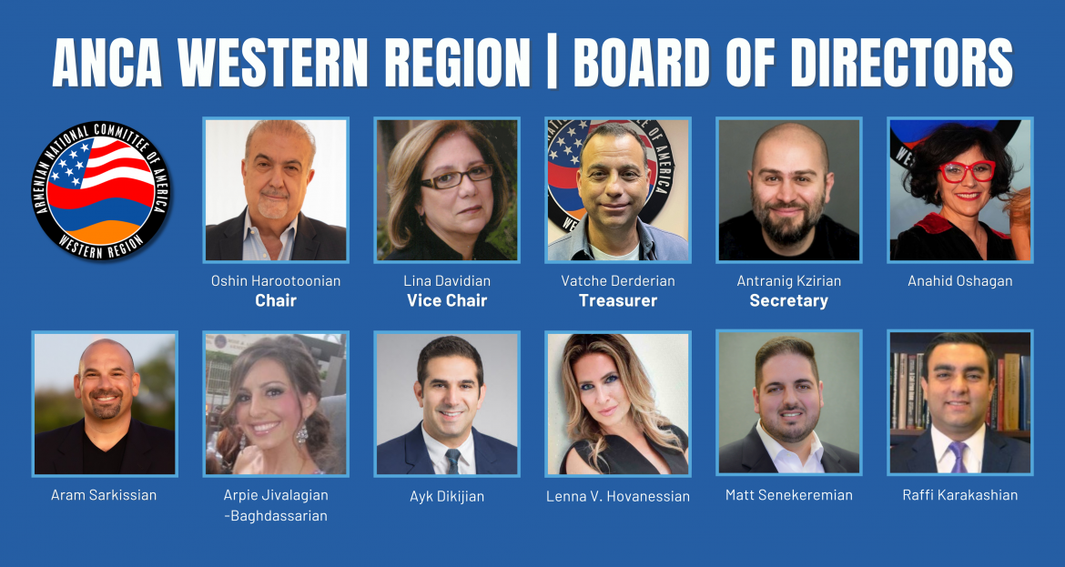 ANCA Western Region Announces New Board of Directors