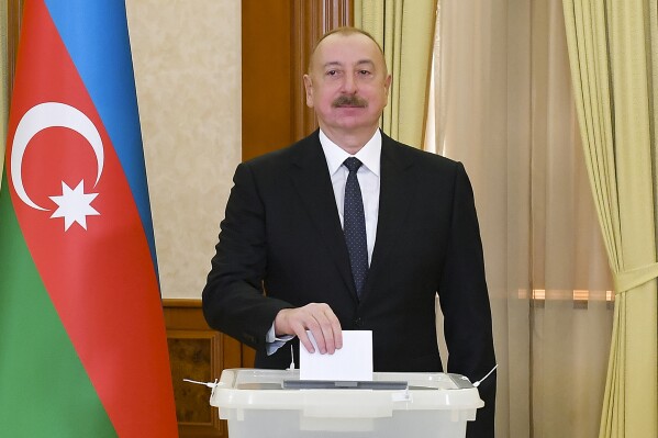 Aliyev Votes in Stepanakert