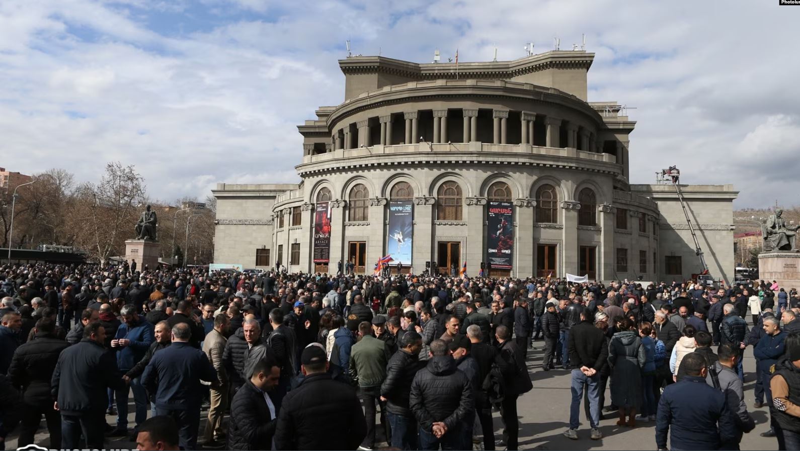 Artsakh Armenians Rally in Yerevan