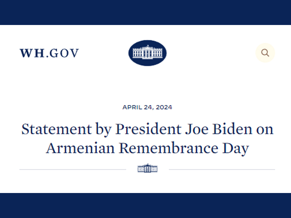 Biden April 24th Statement Shamefully Silent on Artsakh Genocide