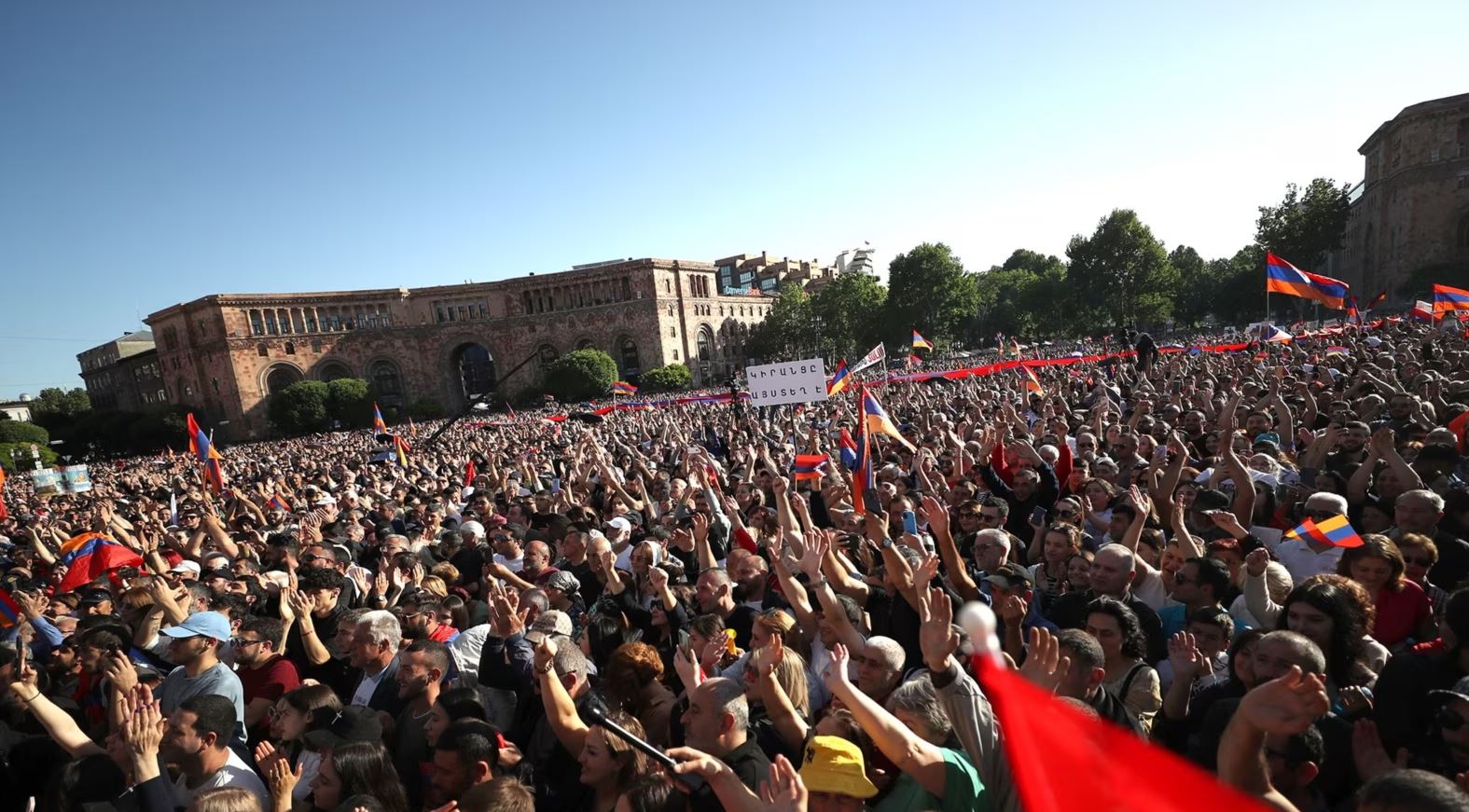 Over a Hundred Thousand Protest in Armenia