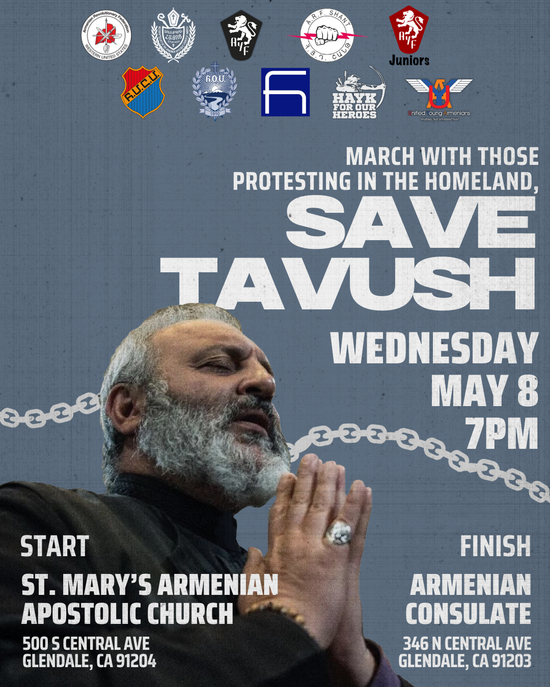 AYF-WUS ORGANIZES URGENT SAVE TAVUSH MARCH