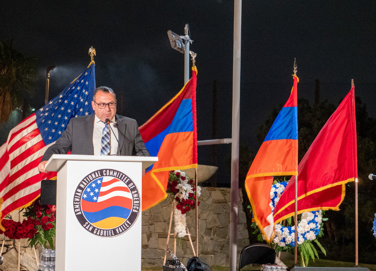 ANCA San Gabriel Valley and ARF Dro Gomideh Host Candlelight Vigil Commemorating 110th Anniversary of the Armenian Genocide