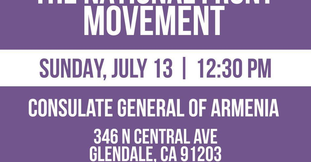 Join the Movement: Stand with Armenia’s Brave Voices This Sunday in Glendale