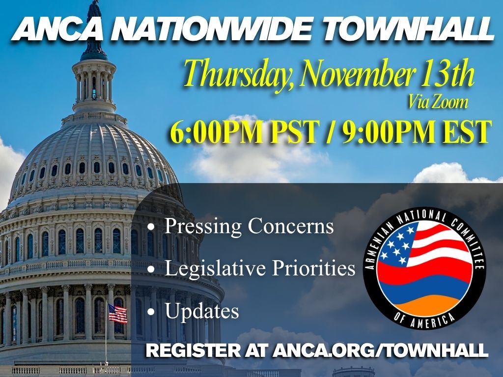 ANCA to Host Nationwide Townhall on Grassroots Mobilization for Pro-Armenian Priorities
