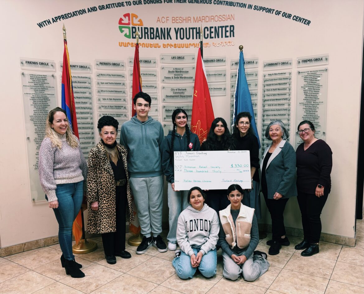 AYF Juniors Gaidzag Chapter Sponsors a Fallen Heroes Child Through ARS Western USA