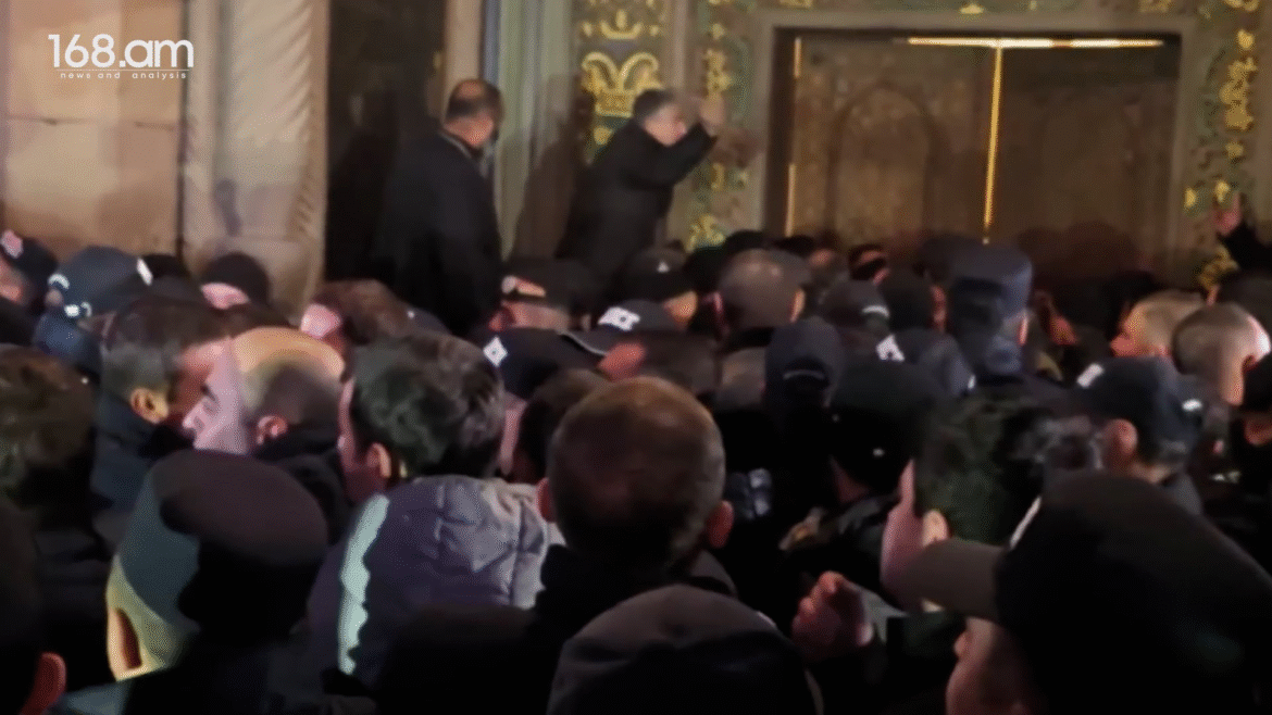 Pashinyan Orders His Gestapo to Invade The Sacred Grounds of Holy Etchmiadzin