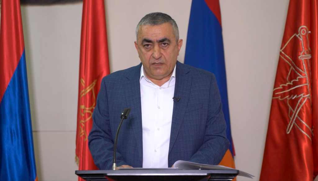 Ազատել հայ ժողովրդին կապիտուլեացիա կամ պատերազմ կործանարար երկընտրանքից. ՀՅԴ Բիւրոյի ներկայացուցիչ Արմէն Ռուստամեանի ուղերձը Լիբանանում դեկտեմբերի 12- ին տեղի ունեցած ՀՅԴ 135-ամեակի միջոցառմանը