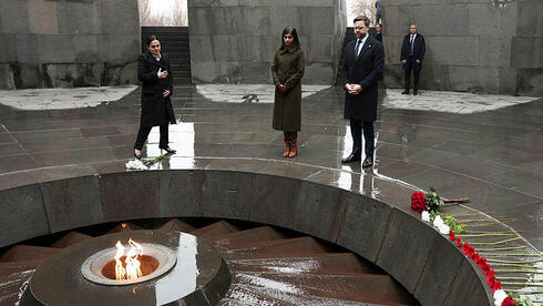 ՀՀ կառավարութիւնից միայն Ժաննա Անդրէասեանն է Վենսին դիմաւորել  Հայոց ցեղասպանութեան յուշահամալիրում, բայց չի ուղեկցել