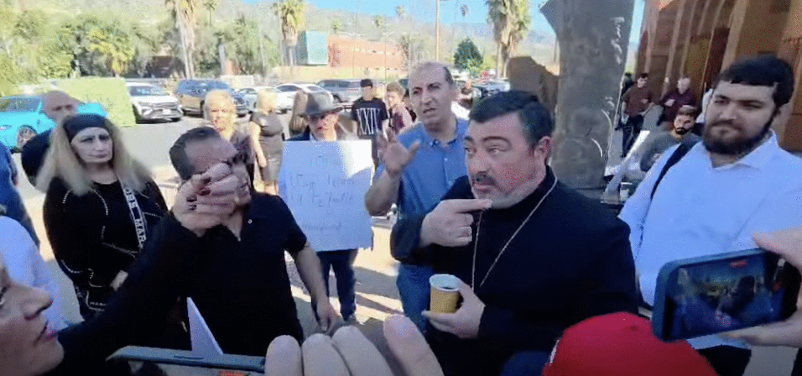 Believers Protest Outside Western Diocese, Demand Answers From Church Leadership