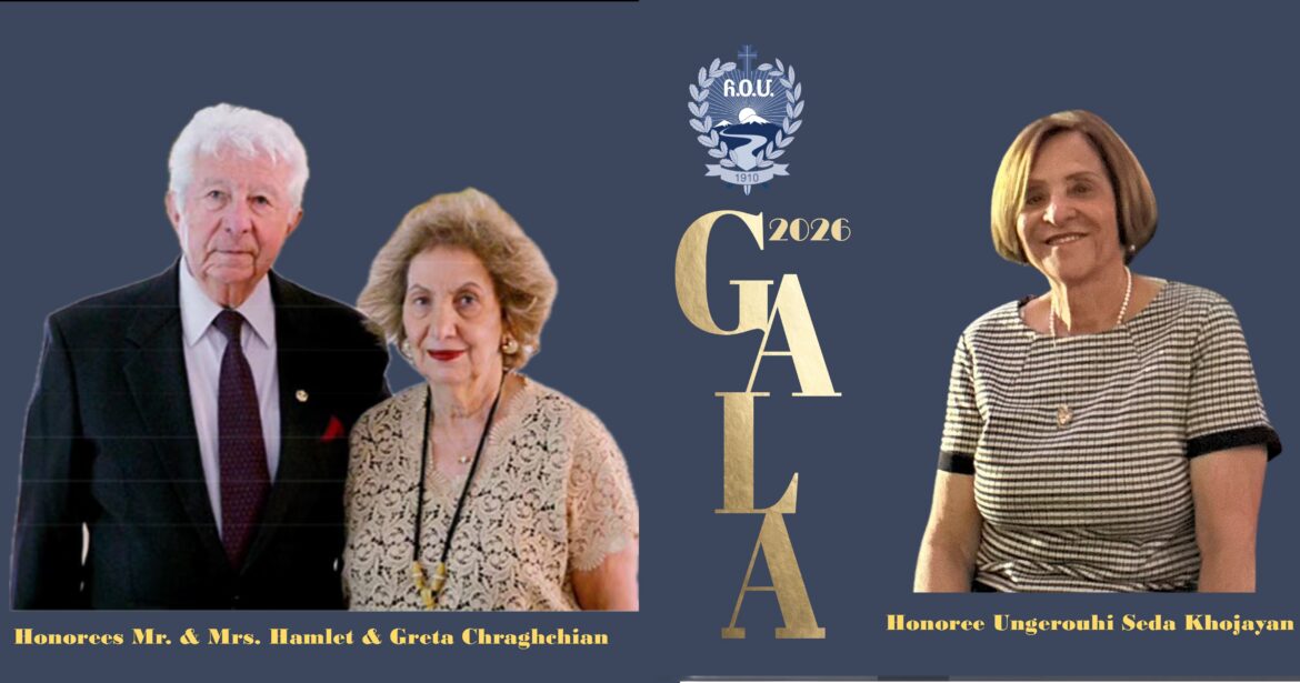 ՀՕՄի տարեկան հանգանակային ձեռնարկը կը մեծարէ Համլէթ և Կրեթա Չրախչեանները, նաեւ Սեդա Խոճայեանը