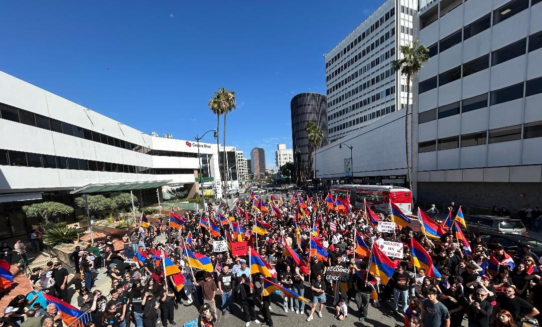 Armenian Youth Federation Leads Annual April 24 March to Turkish Consulate