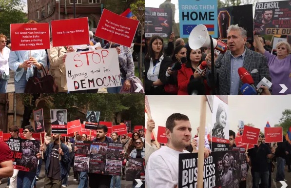 Բողոքի ցոյց Երեւանի մէջ