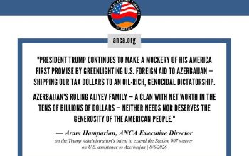 ANCA Condemns Trump Administration’s Intent to Renew Azerbaijan Aid Waiver