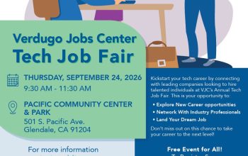 Verdugo Jobs Center to Host Annual Tech Job Fair on September 24