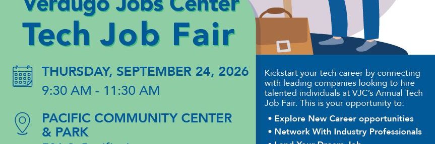 Verdugo Jobs Center to Host Annual Tech Job Fair on September 24