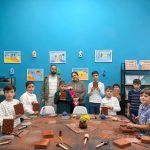 Master Khachkar Carver Narine Poladian Visits Lorik Fund’s Artsakh Tsil Arts Studio in Gyumri